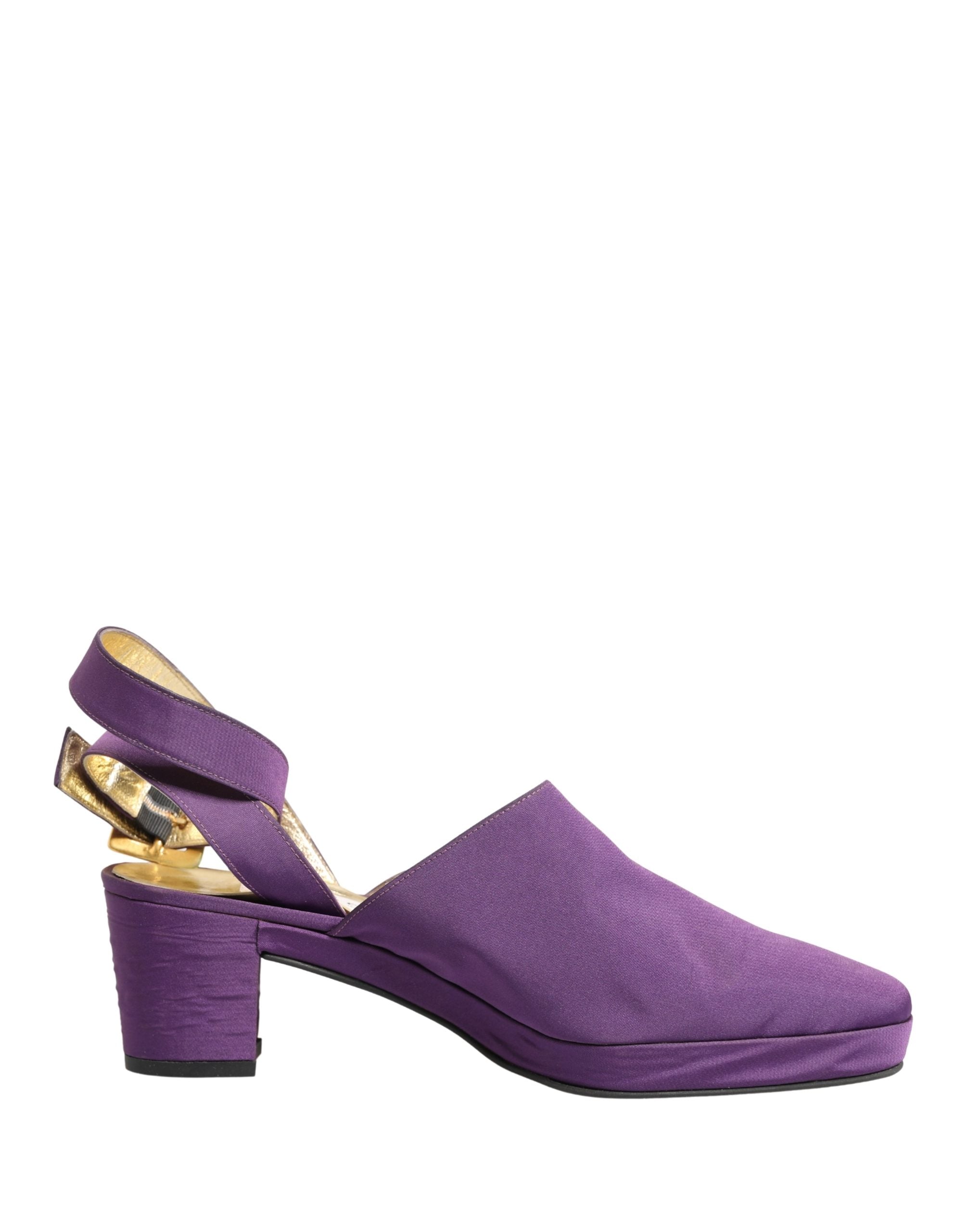 Dolce & Gabbana Purple Suede Sandals Women's Shoes