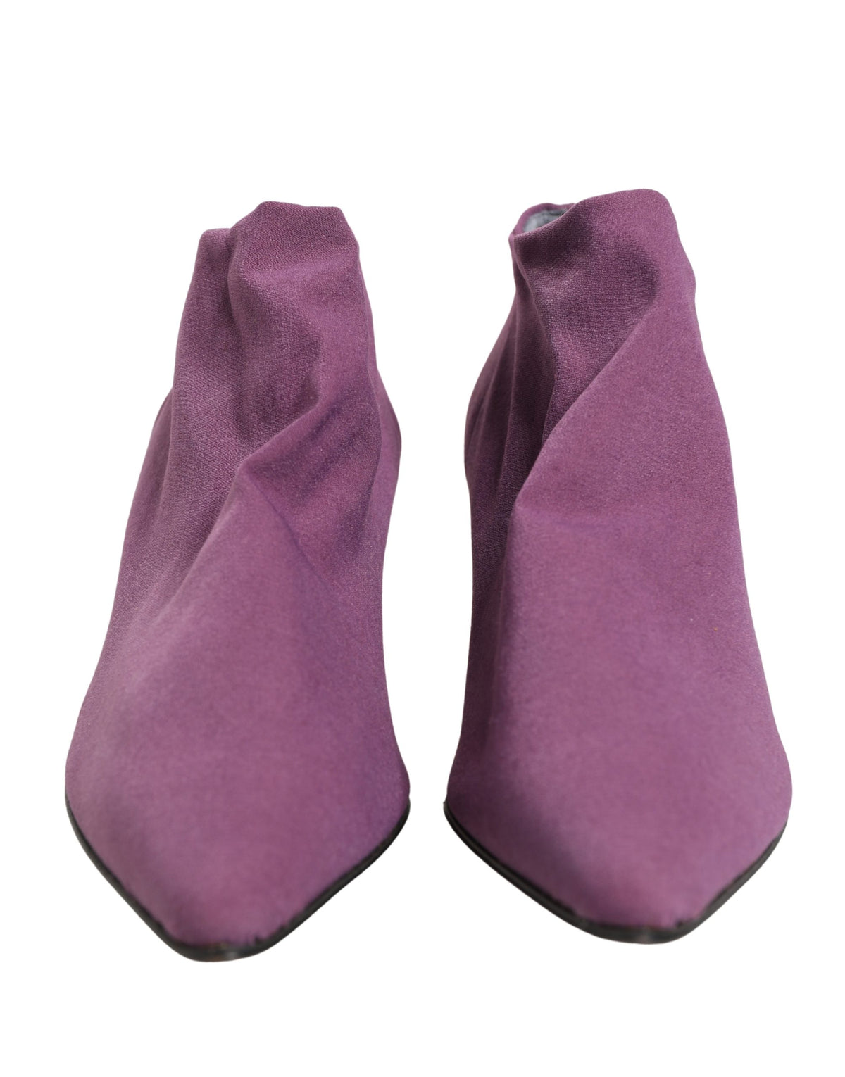 Dolce & Gabbana Women's Purple Suede Ankle Boots Women's Shoes