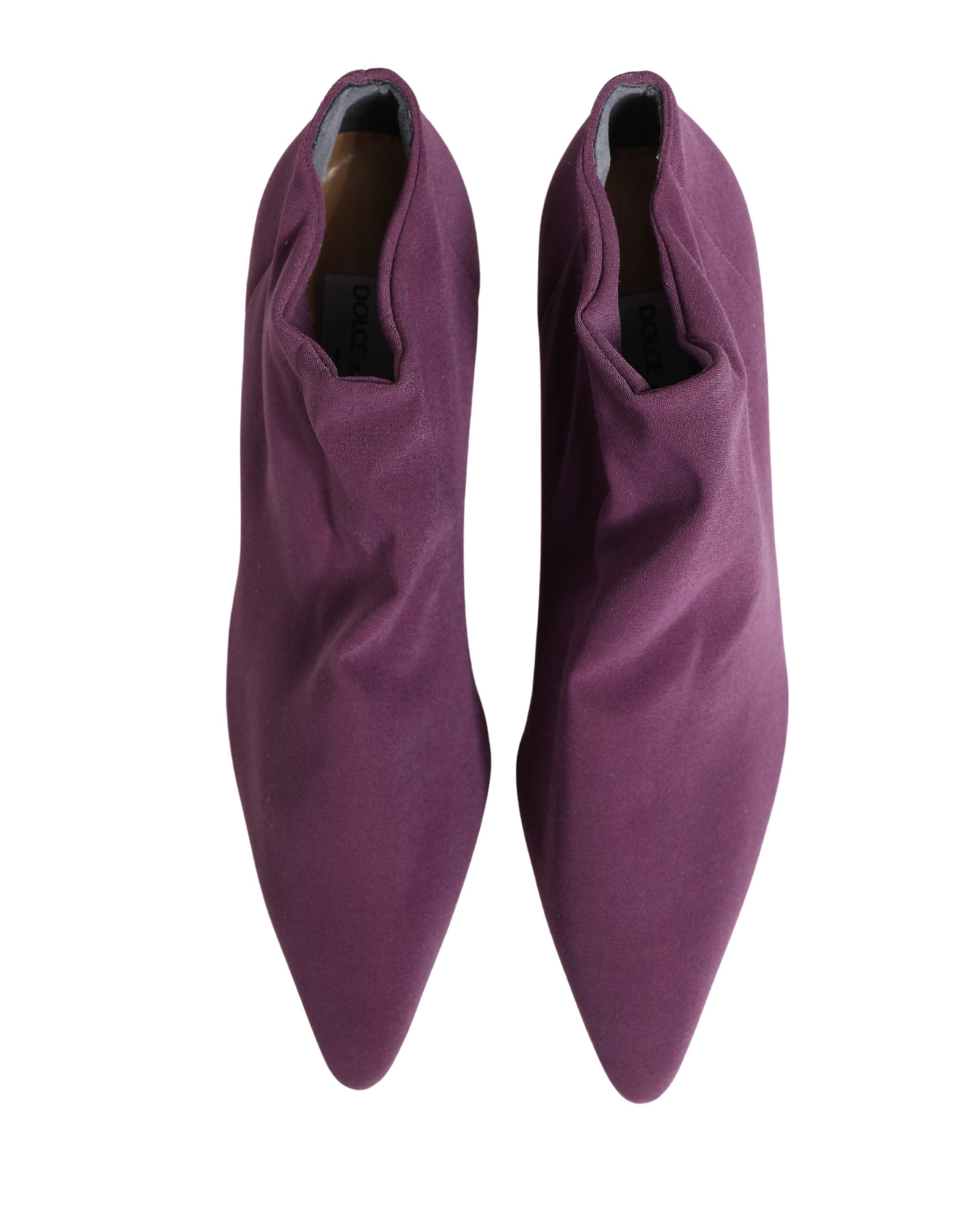 Dolce & Gabbana Women's Purple Suede Ankle Boots Women's Shoes