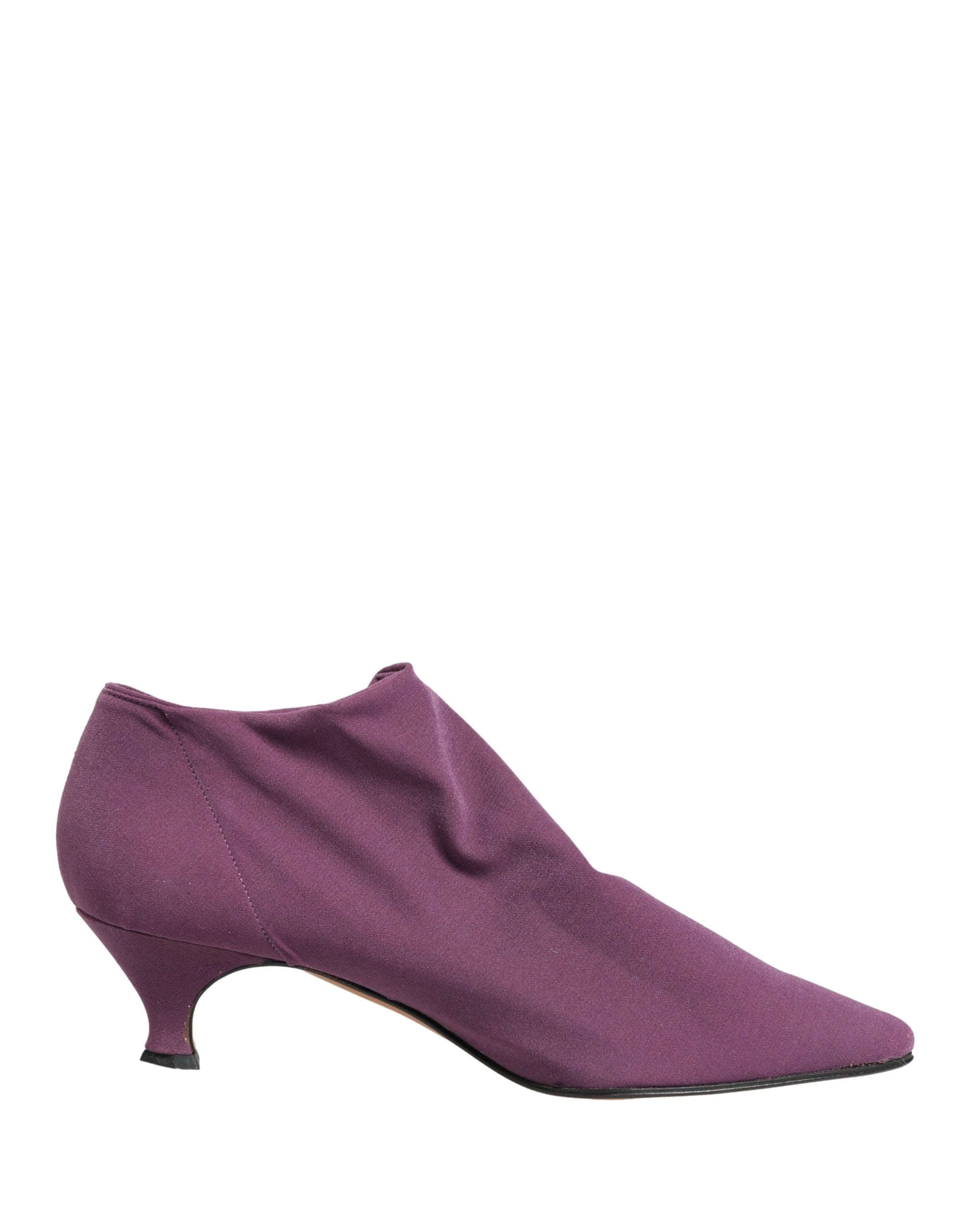 Dolce & Gabbana Women's Purple Suede Ankle Boots Women's Shoes