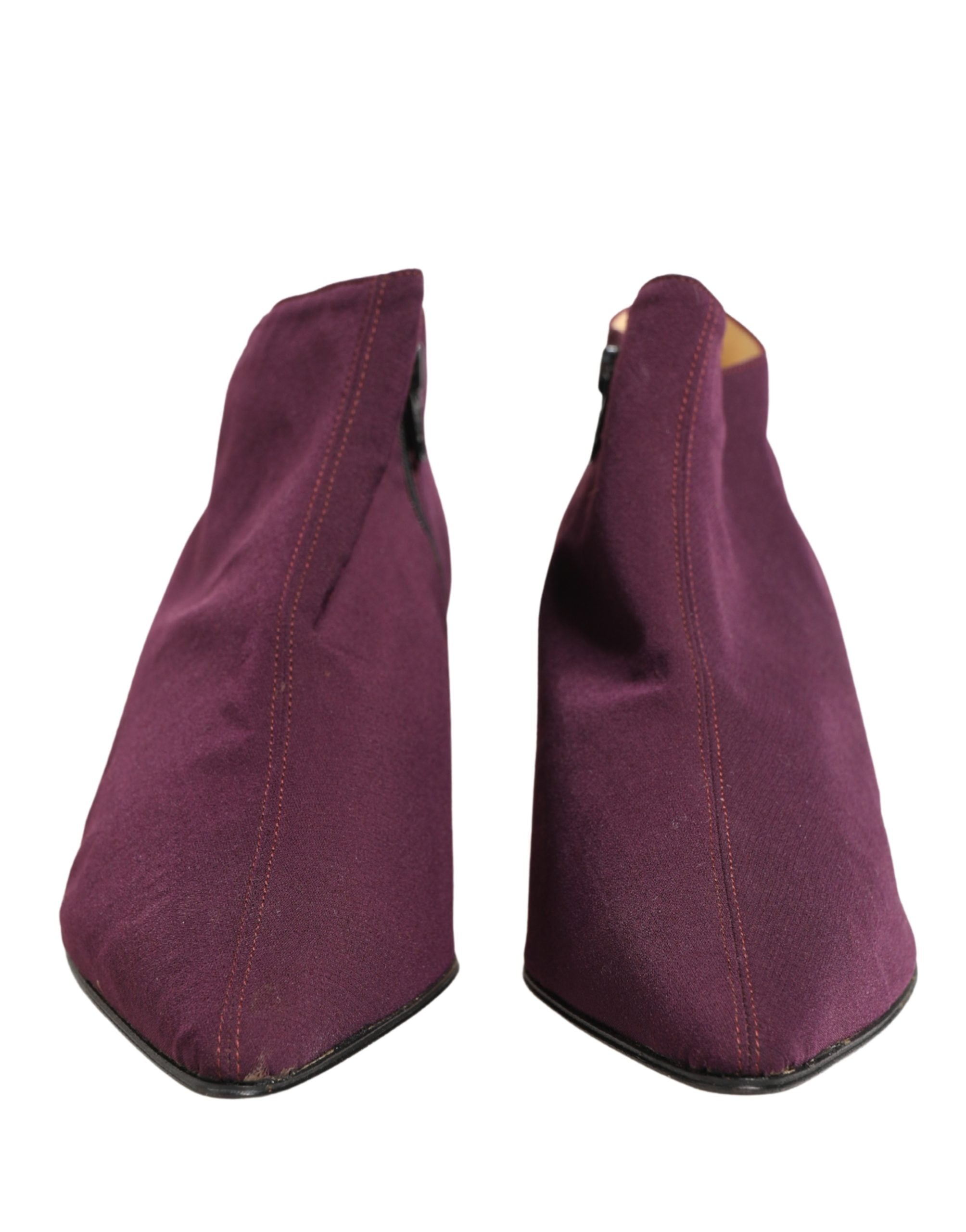 Dolce & Gabbana Purple Suede AnkleBoots Women's Shoes (Pre-Owned)