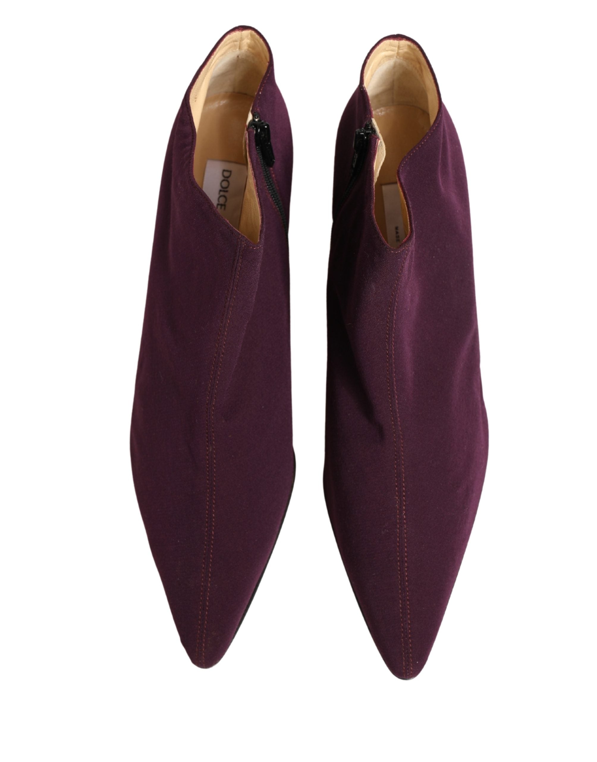 Dolce & Gabbana Purple Suede AnkleBoots Women's Shoes (Pre-Owned)