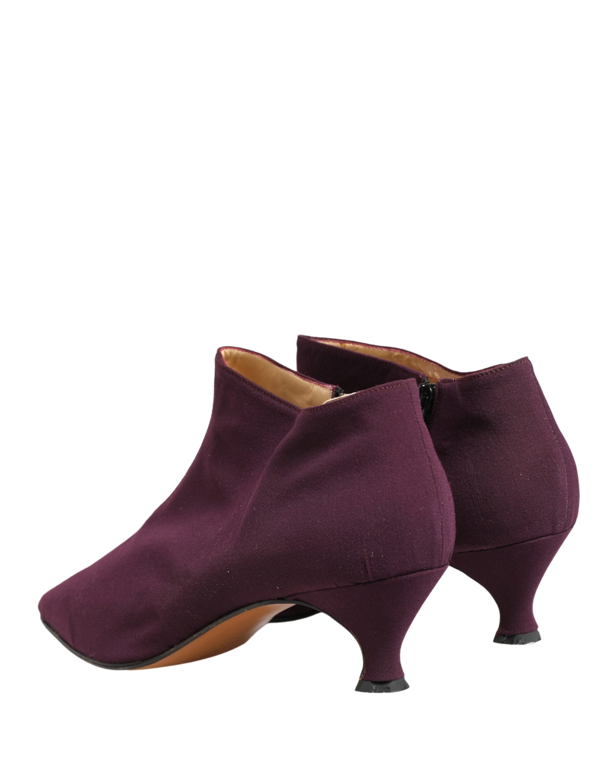 Dolce & Gabbana Purple Suede AnkleBoots Women's Shoes (Pre-Owned)