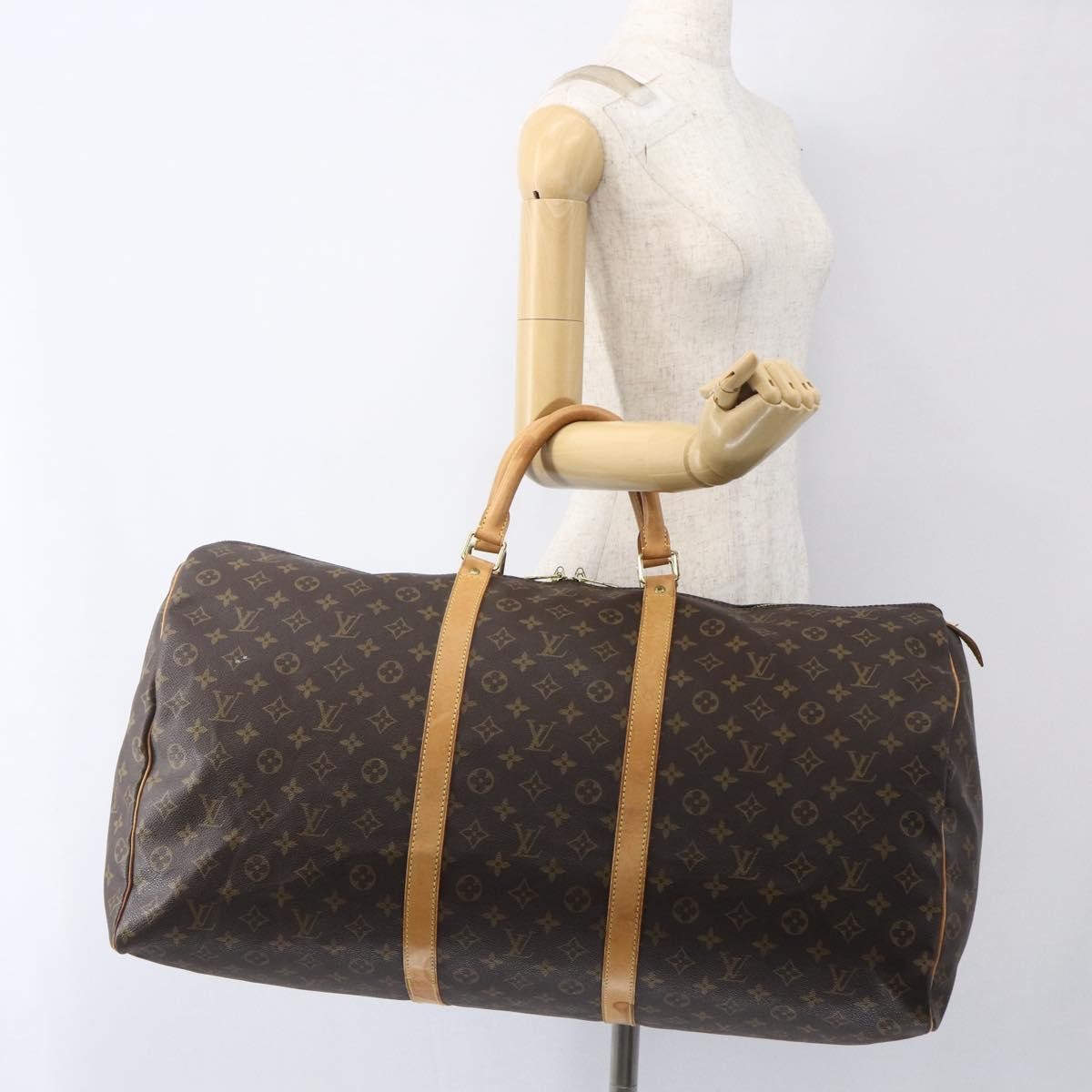 Louis Vuitton Keepall Monogram Canvas Brown Canvas Travel Bag Bag (Pre-Owned)