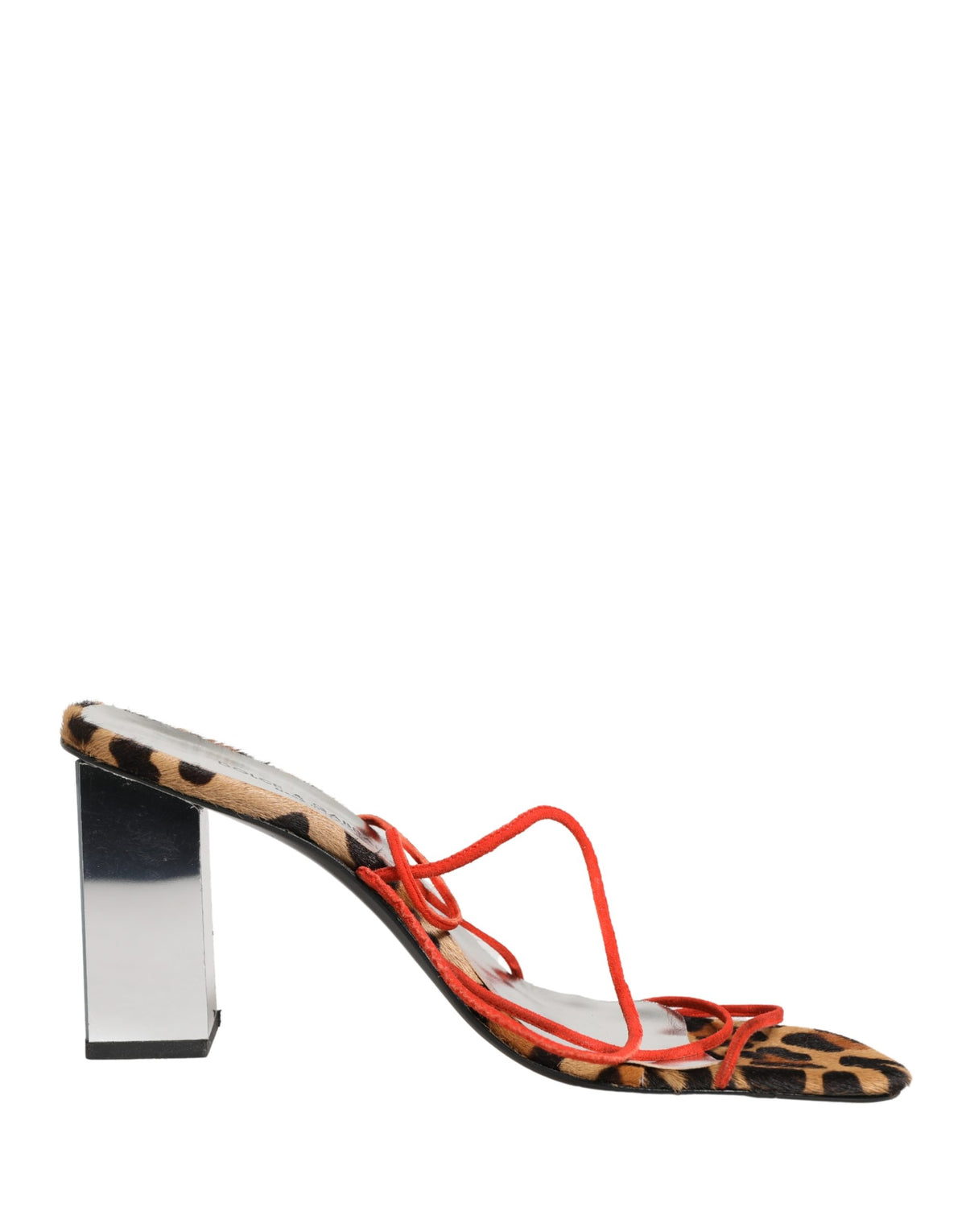 Dolce & Gabbana Multicolor Leather Block Heels Sandals Women's Shoes
