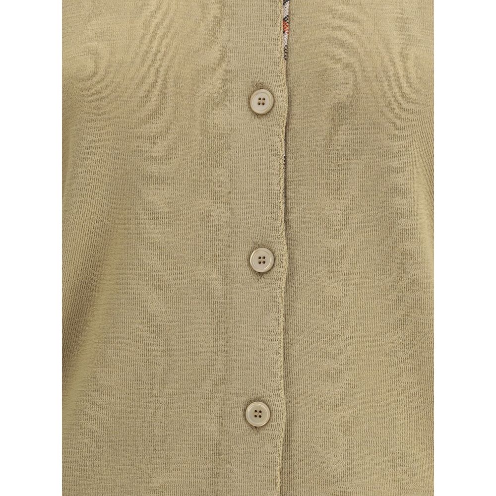 Burberry Brown Wool Oves Aries Women's Cardigan