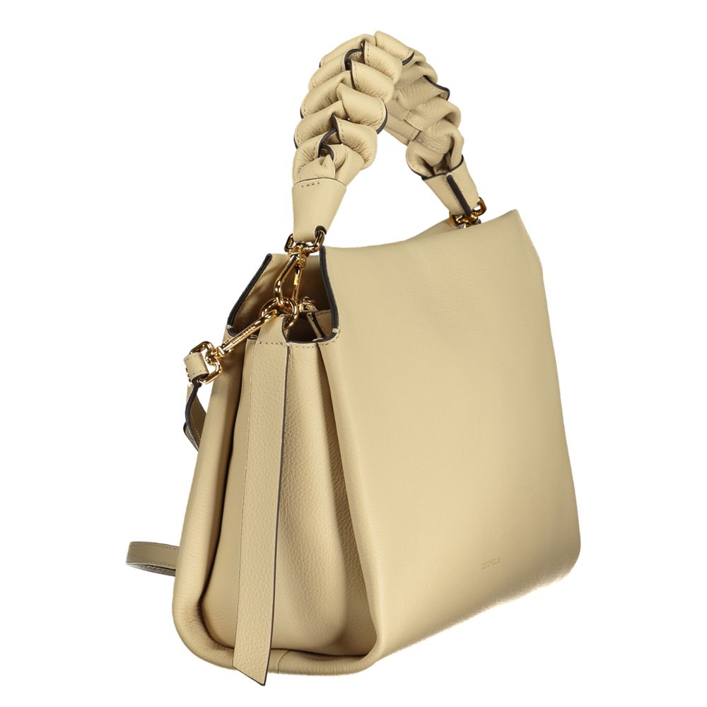 Coccinelle Beige Leather Women Women's Handbag