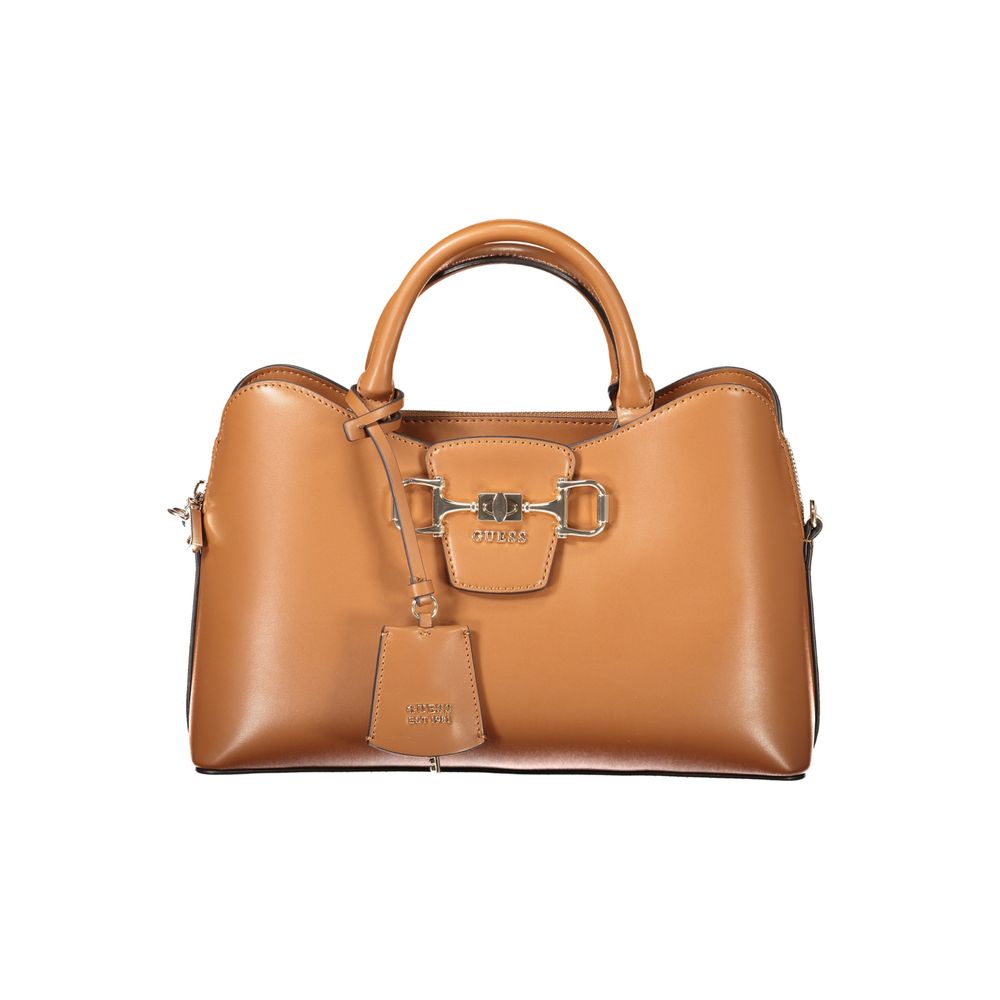 Guess Jeans Marrone Poliuretano Women Women's Handbag