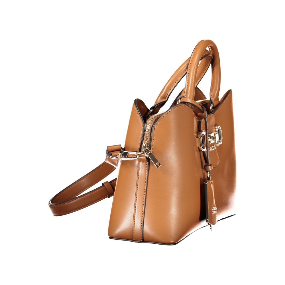 Guess Jeans Marrone Poliuretano Women Women's Handbag