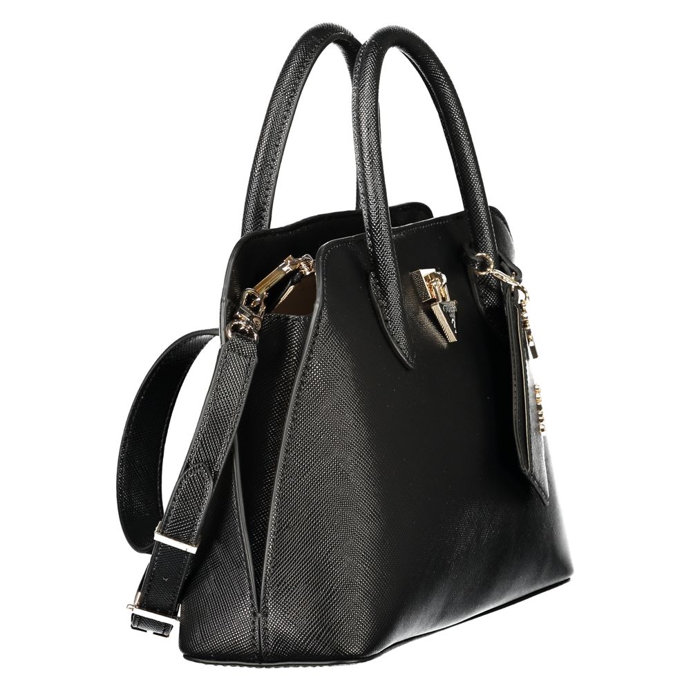 Guess Jeans Black Polyurethane Women Women's Handbag