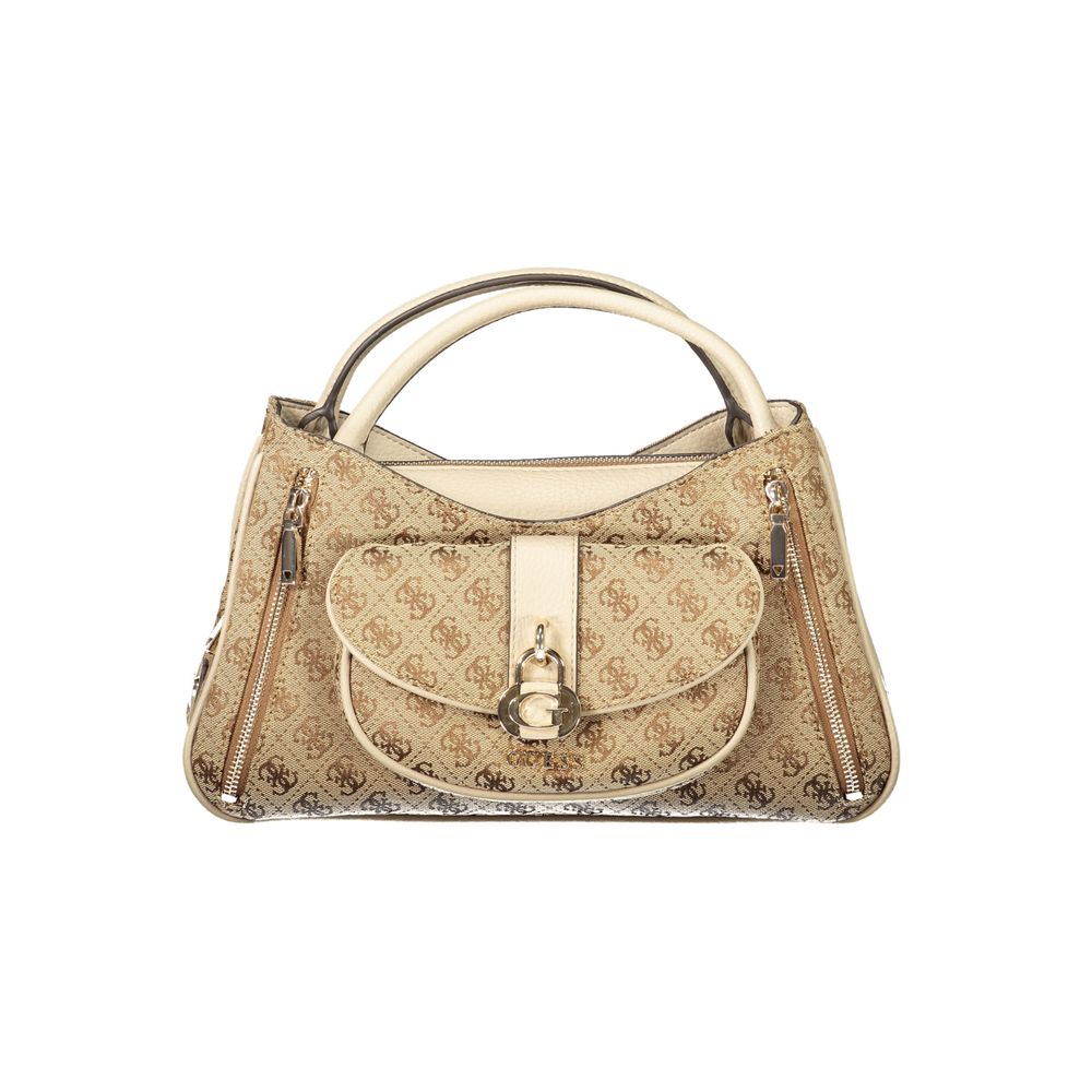 Guess Jeans Beige Poliuretano Women Women's Handbag