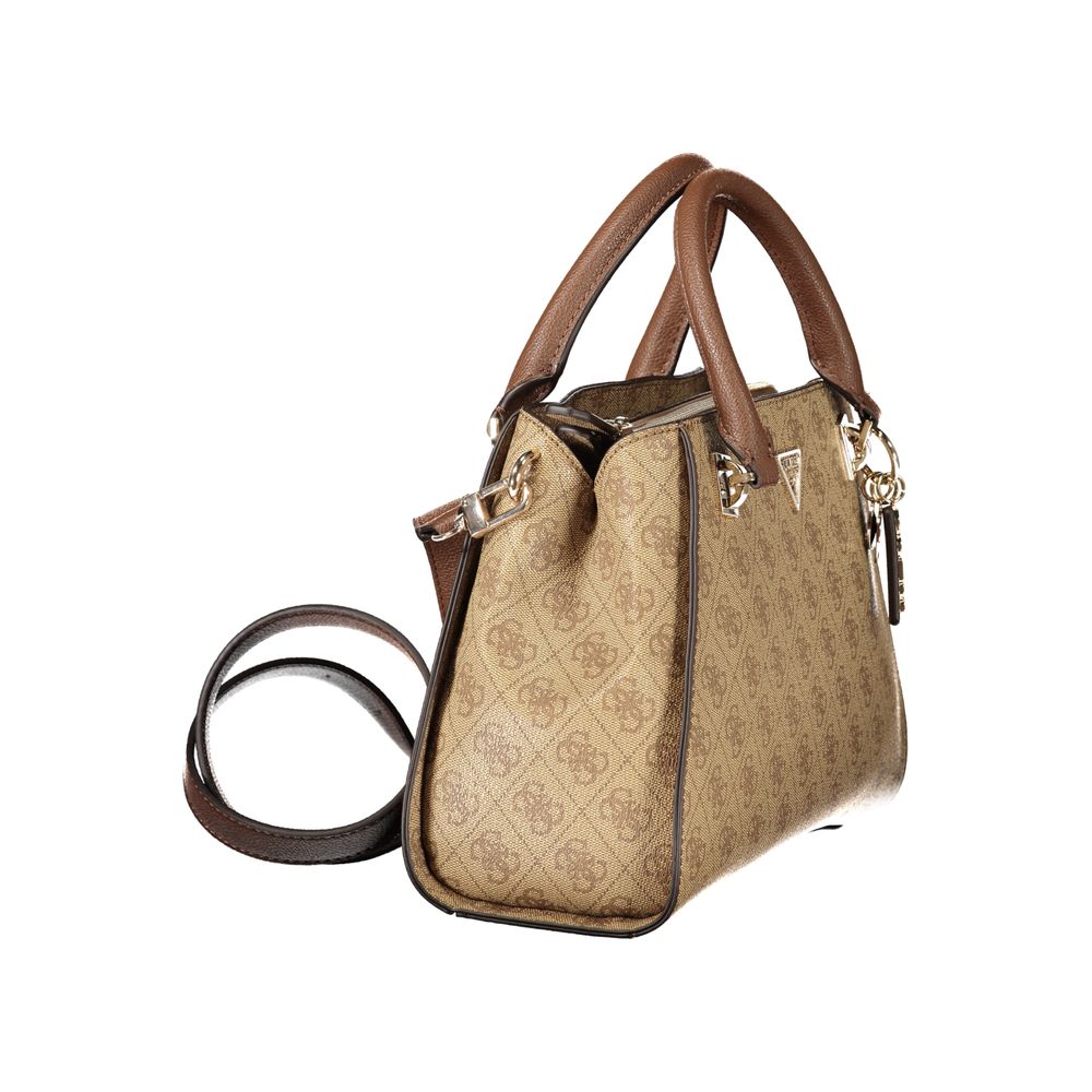 Guess Jeans Beige Polyurethane Women Women's Handbag