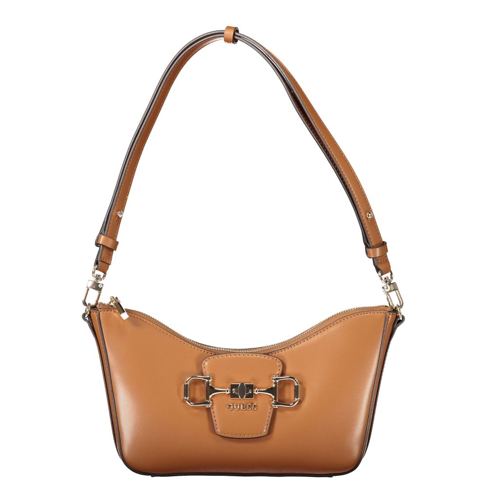 Guess Jeans Marrone Polyurethane Women Women's Handbag