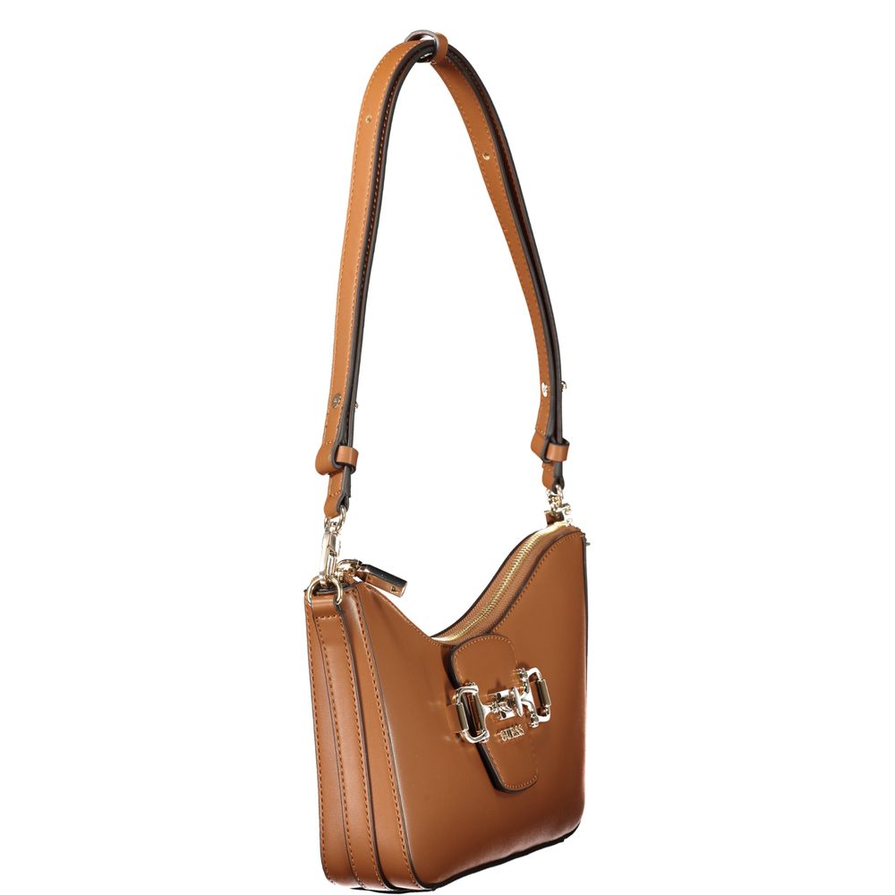 Guess Jeans Marrone Polyurethane Women Women's Handbag