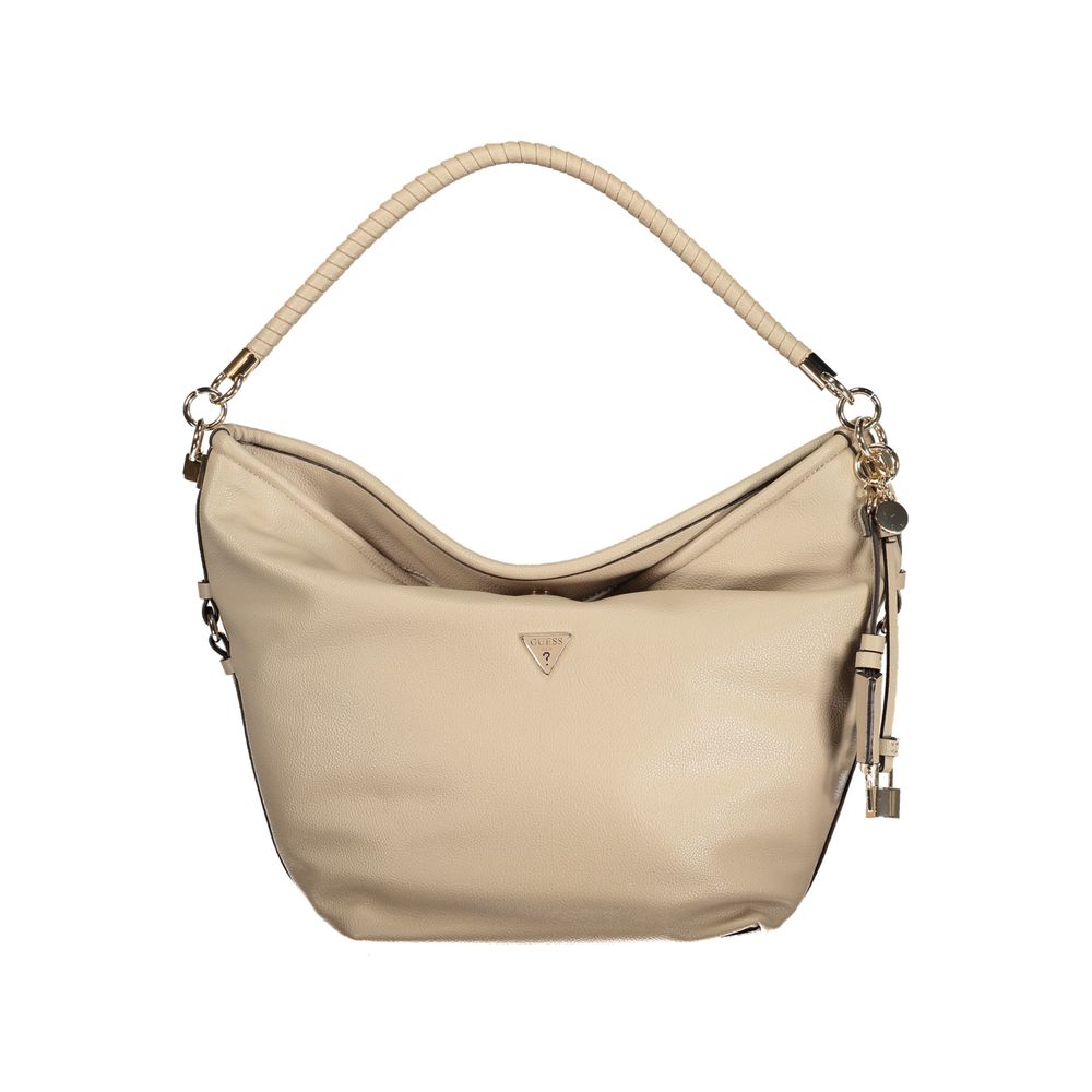 Guess Jeans Beige Polyurethane Women Women's Handbag