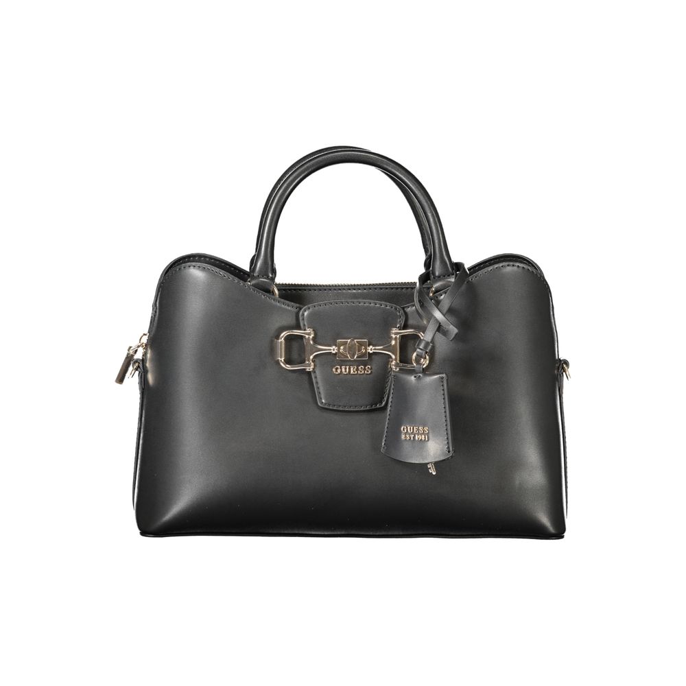 Guess Jeans Black Polyurethane Women's Women's Handbag