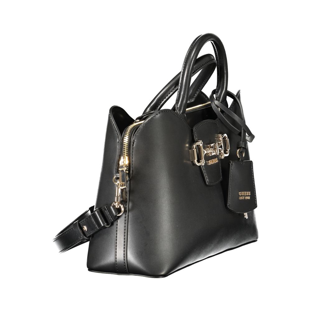 Guess Jeans Black Polyurethane Women's Women's Handbag