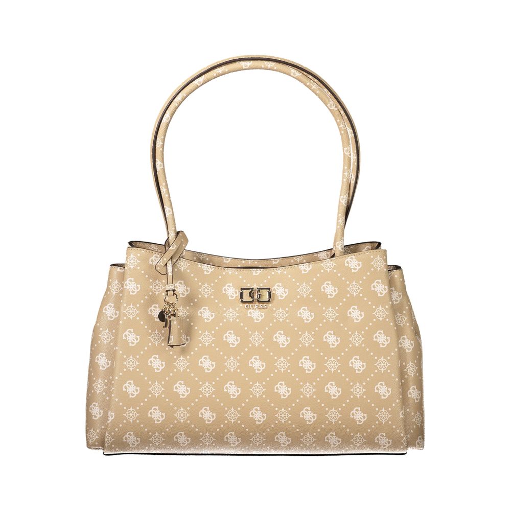 Guess Jeans Beige Polyurethane Women Women's Handbag
