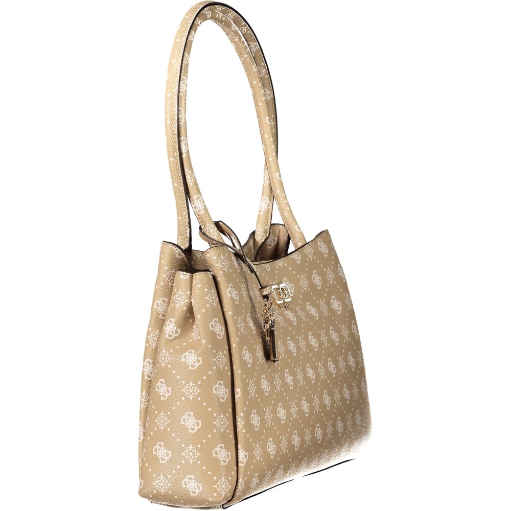 Guess Jeans Beige Polyurethane Women Women's Handbag