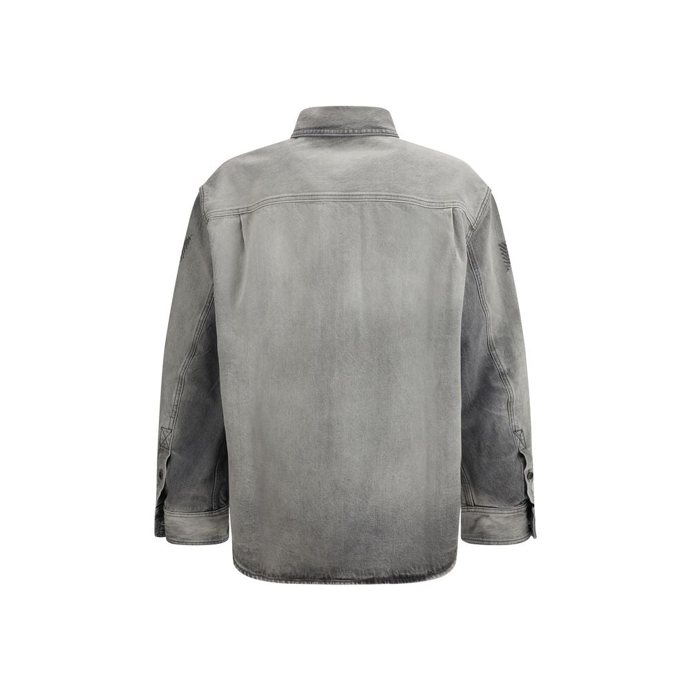 Off-White Gray Denim Men's Shirt
