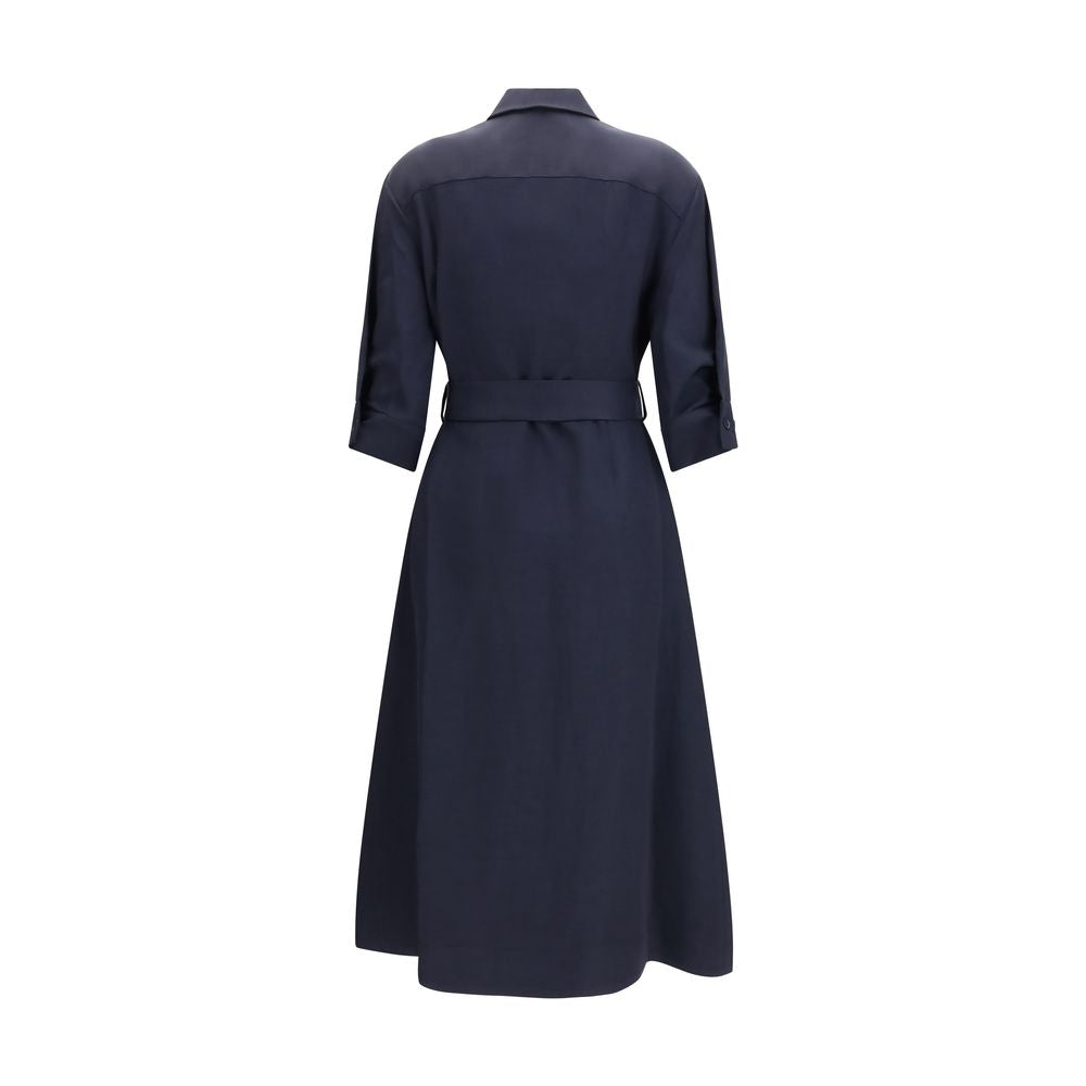 P.A.R.O.S.H. Blue Viscose Casual Women's Dress