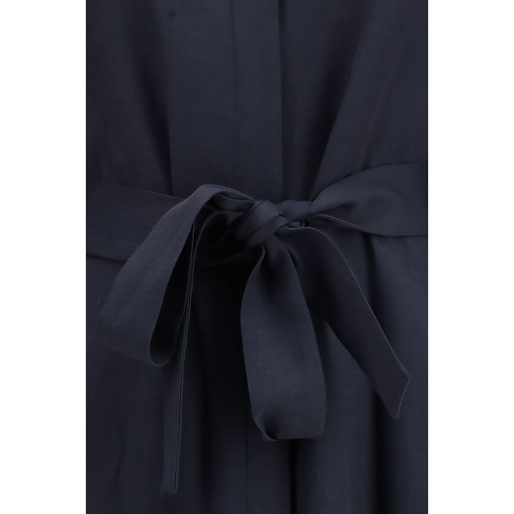 P.A.R.O.S.H. Blue Viscose Casual Women's Dress