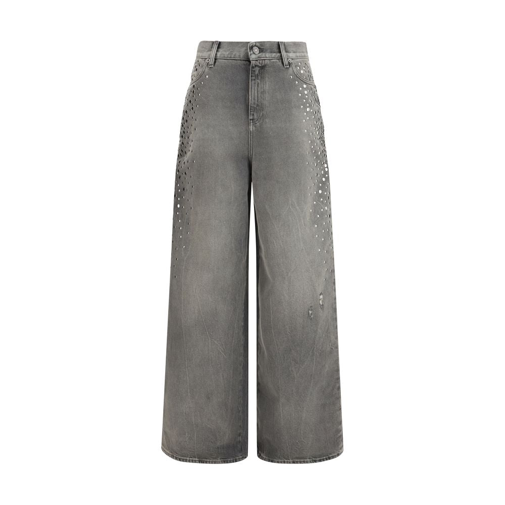 Golden Goose Gray Cotton Jeans Women's Denim