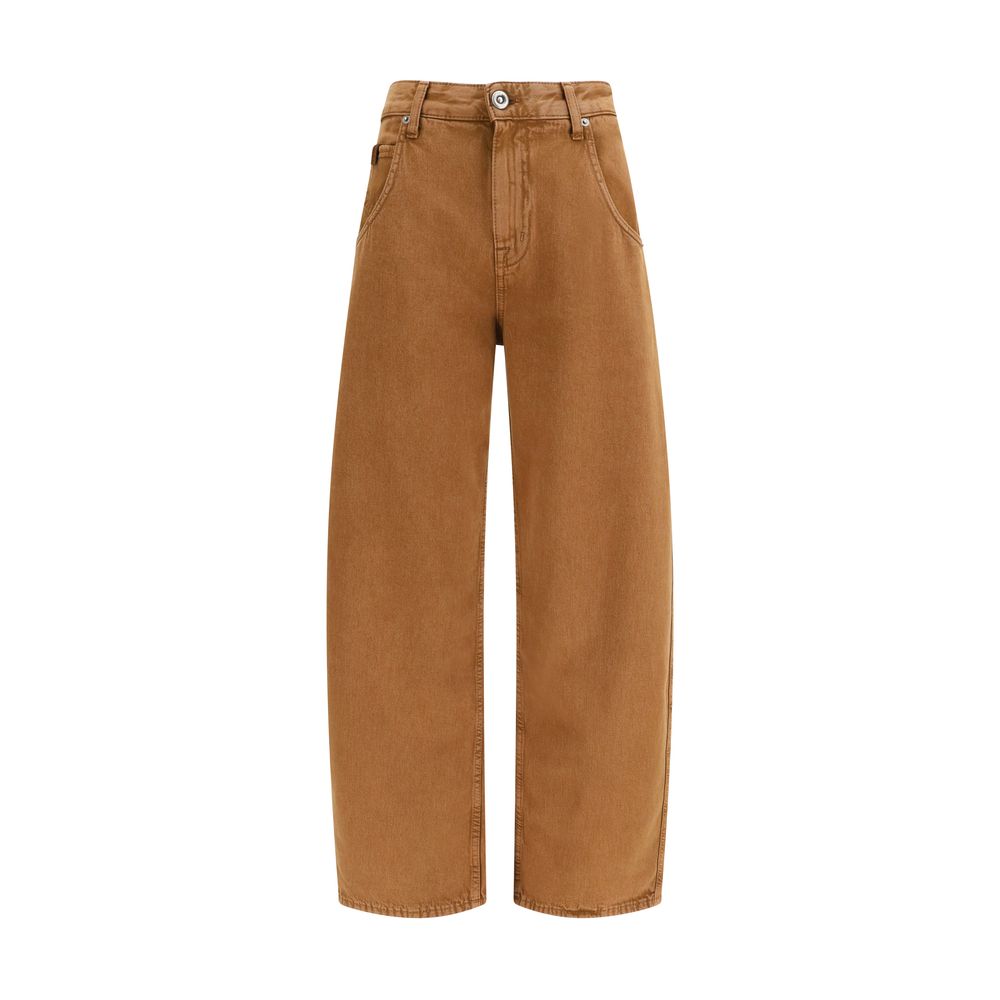 Jacob Cohen Brown Cotton Relaxed Fit Women's Jeans