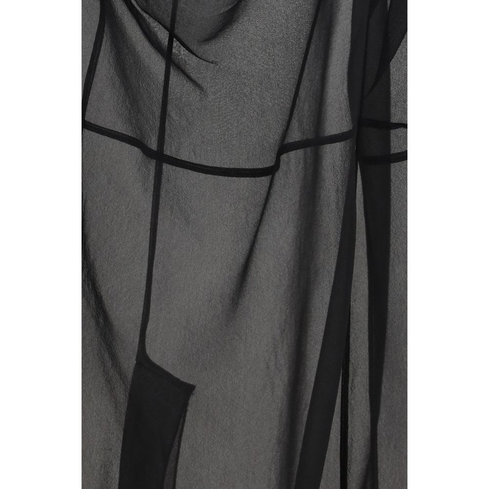 Prada Black Polyester Midi Women's Skirt
