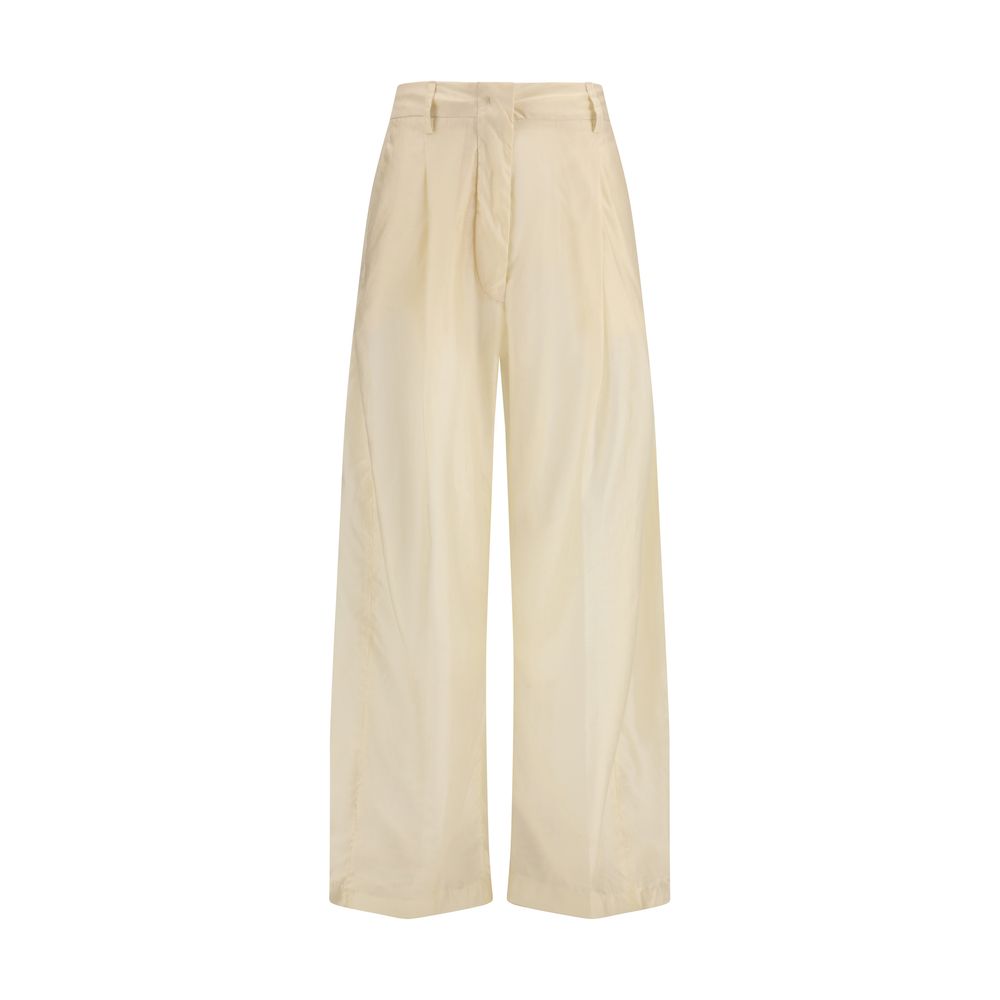 The Latest Beige Cotton Casual Women's Pants