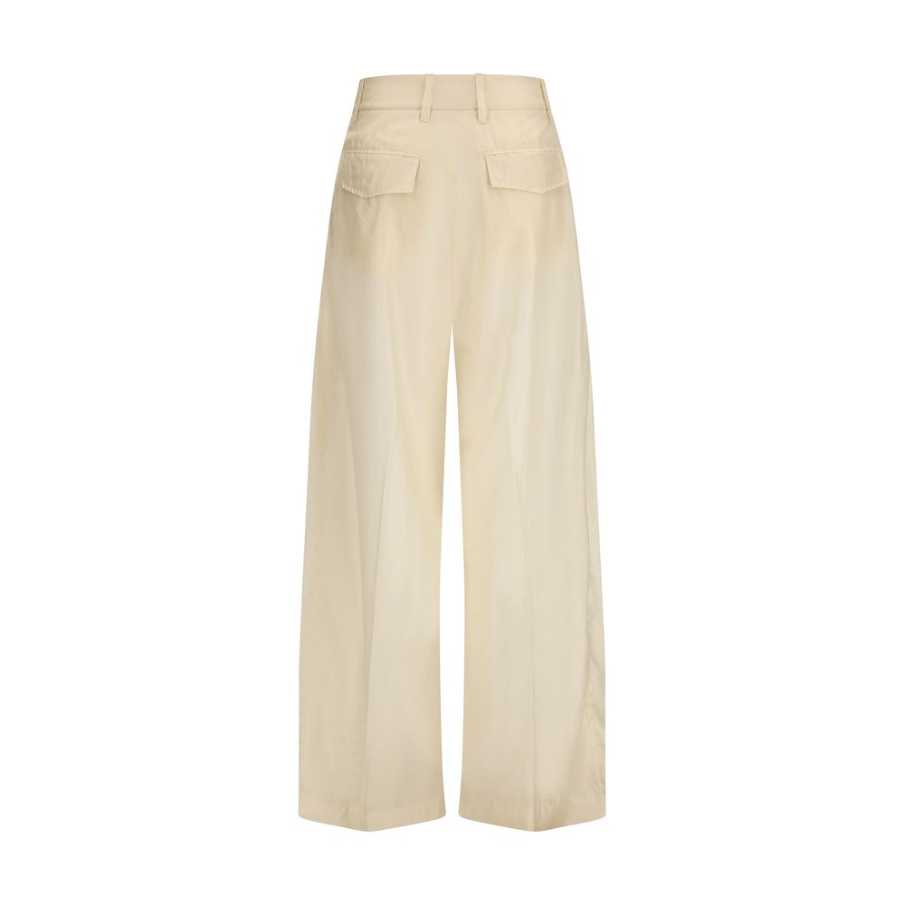 The Latest Beige Cotton Casual Women's Pants