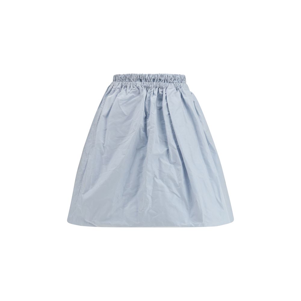 Prada Blue Silk Long Women's Skirt