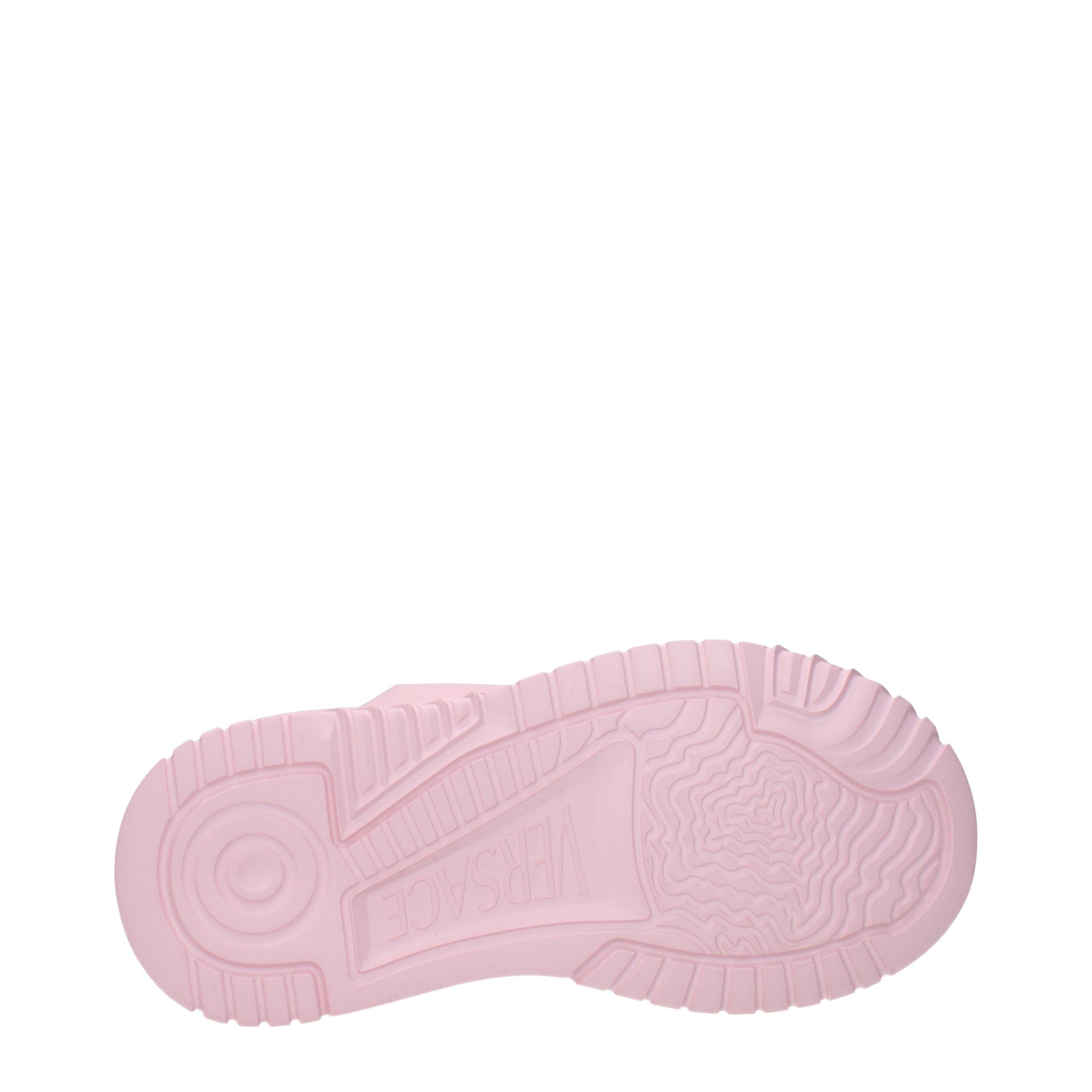 Versace Pink Leather Chunky Women's Sneakers