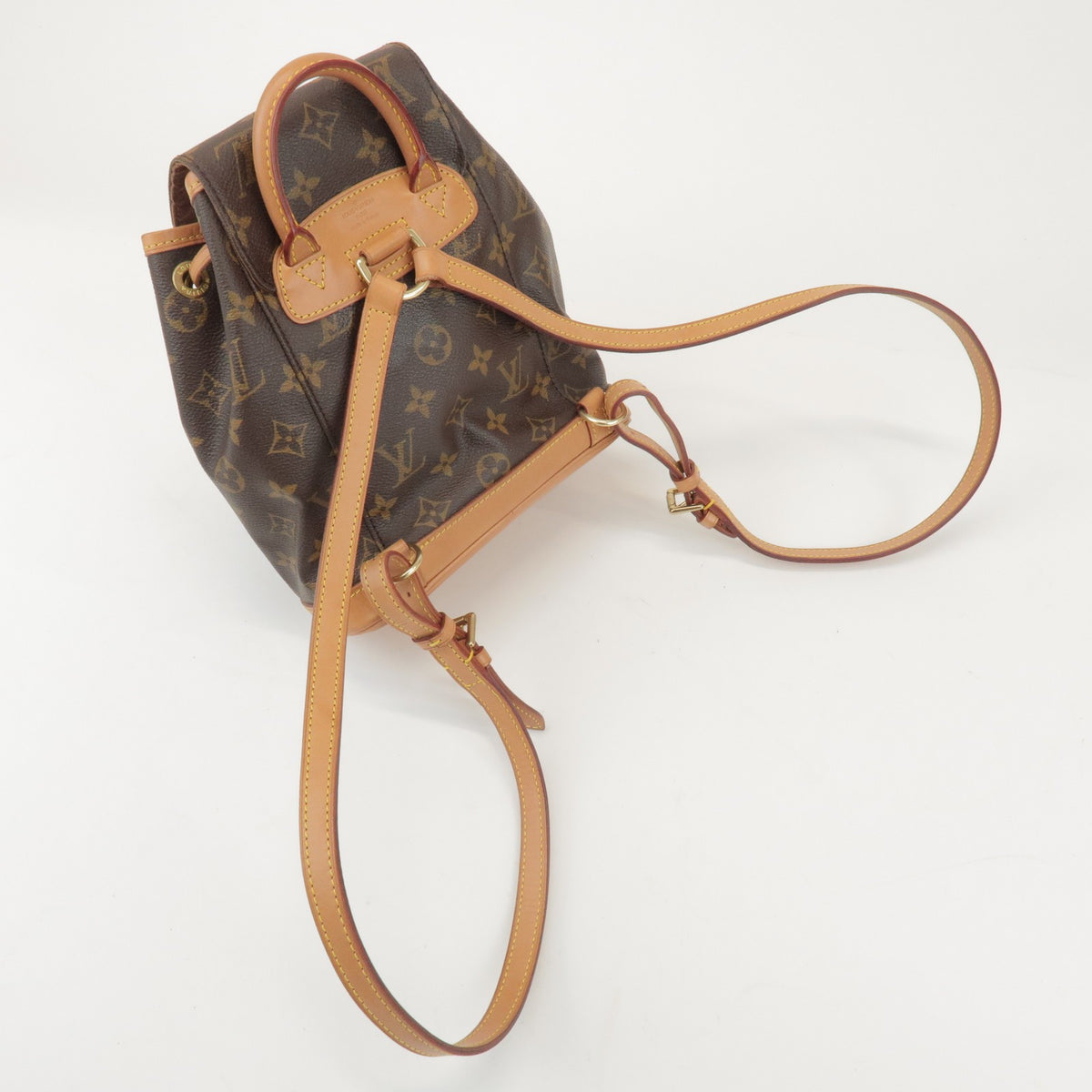Louis Vuitton Vintage Montsouris Monogram Canvas Brown Canvas Backpack Bag (Pre-Owned)