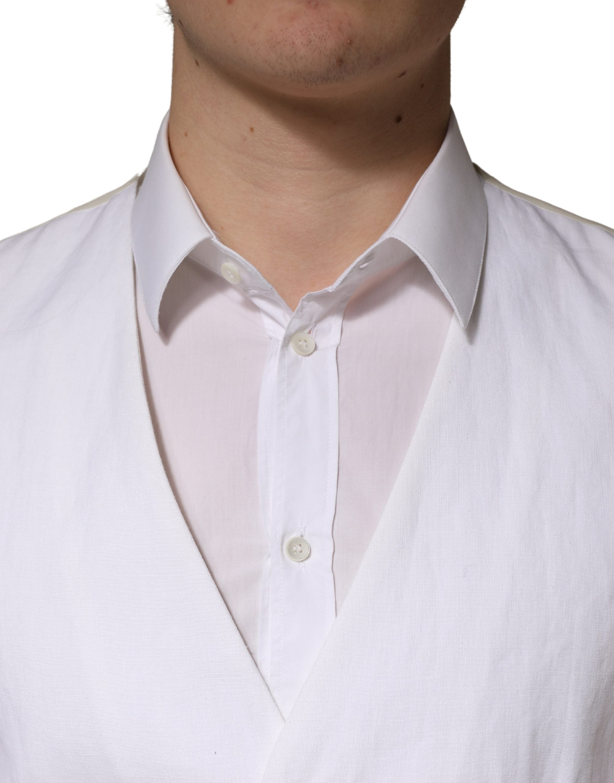Dolce & Gabbana White SARTORIA Linen 2 Piece Men Formal Men's Suit
