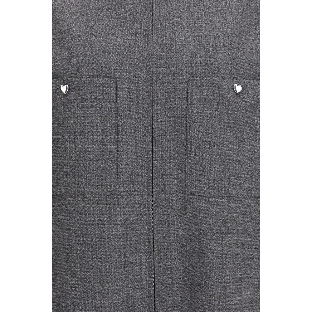 Valentino Garavani Gray Polyester Men's Coat