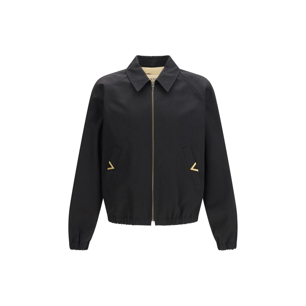 Valentino Garavani Black Cotton Men's Bomber