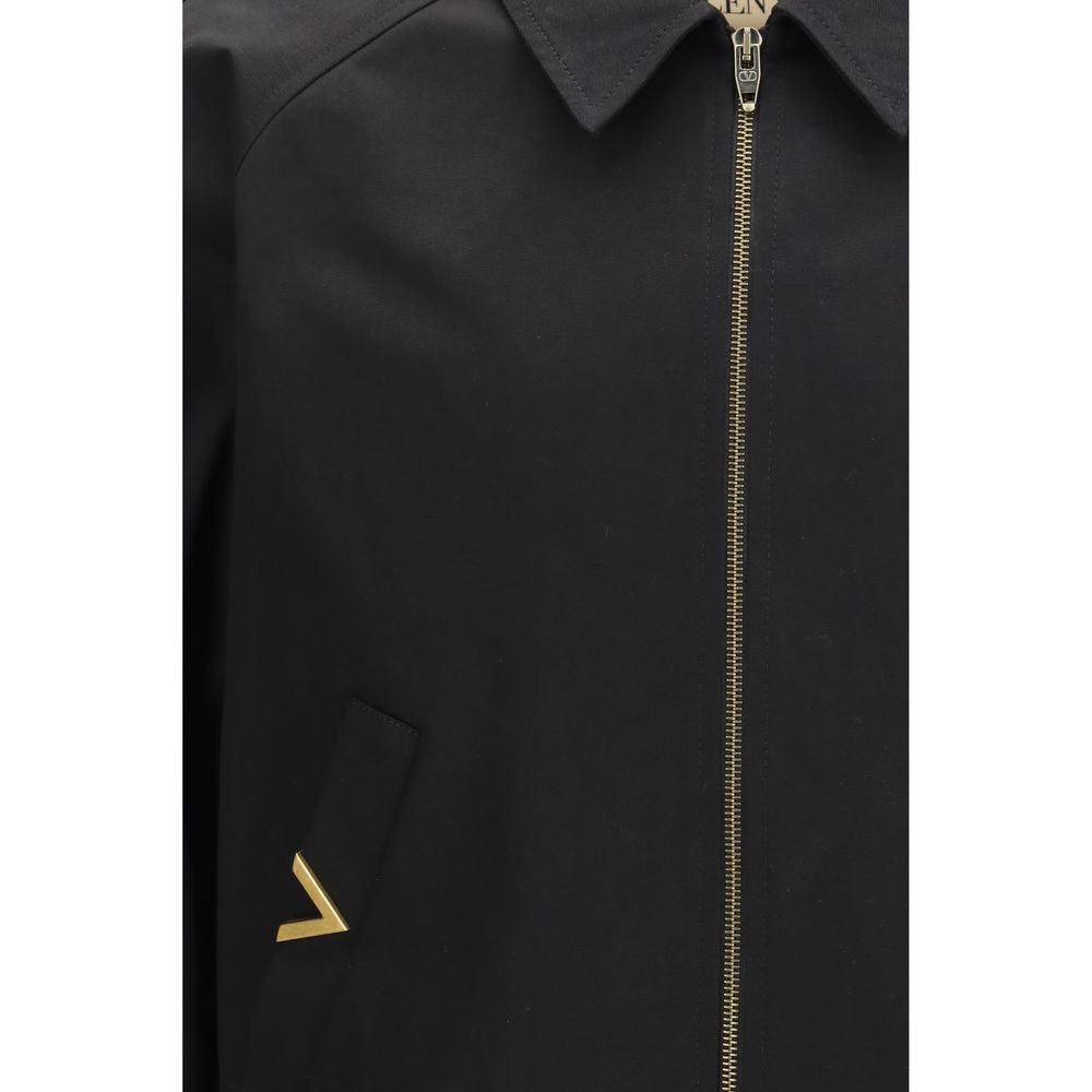 Valentino Garavani Black Cotton Men's Bomber