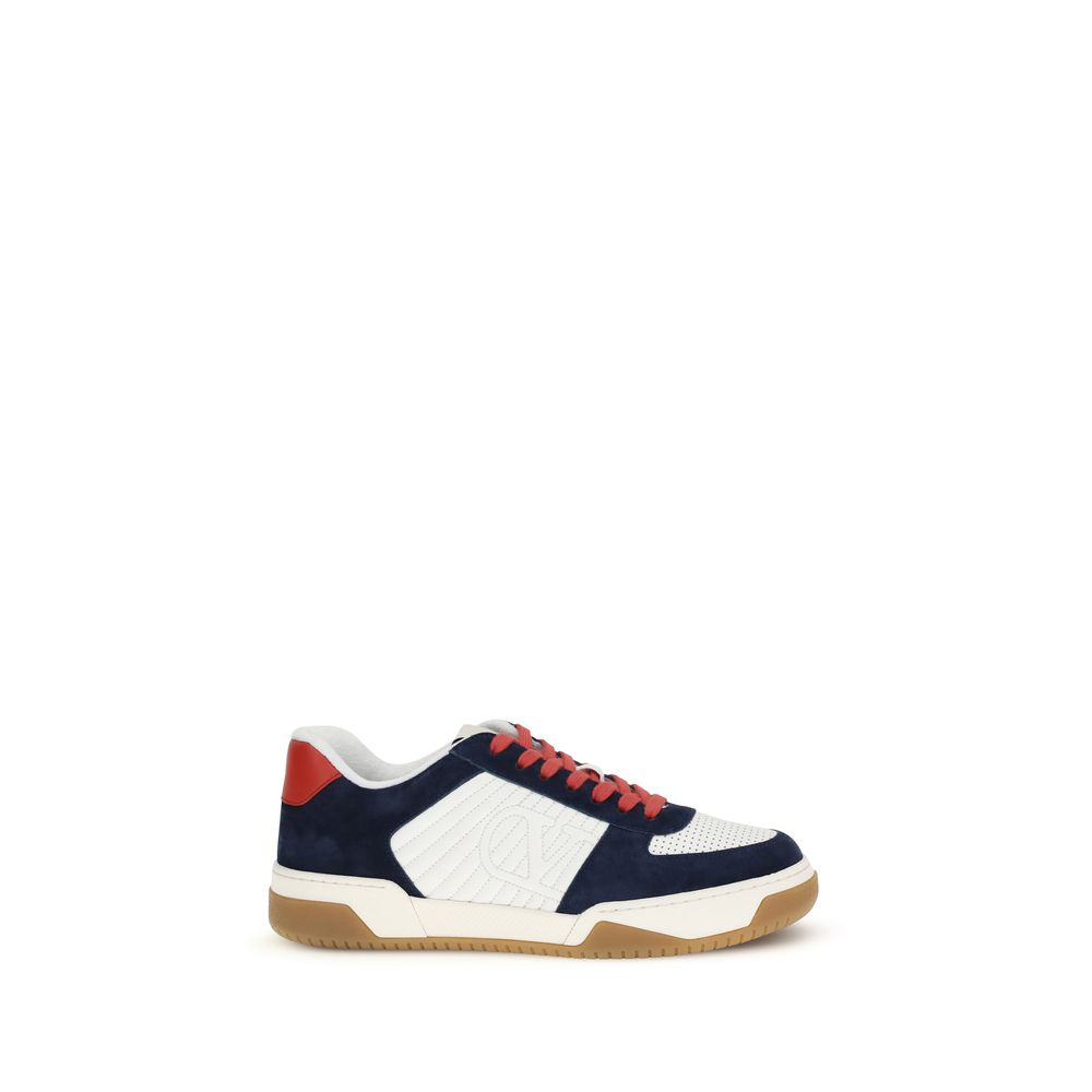 Valentino Garavani Multicolor Calf Leather Bos Taurus Athletic Men's Sneakers