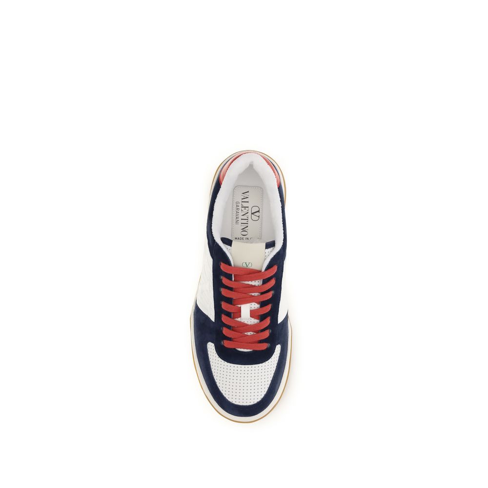 Valentino Garavani Multicolor Calf Leather Bos Taurus Athletic Men's Sneakers