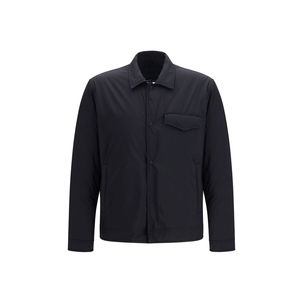Herno Black Nylon Shell Men's Jacket