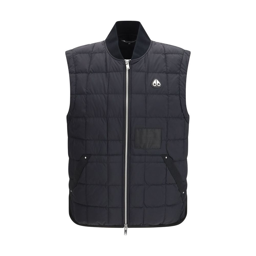 Moose Knuckles Black Nylon Sleeveless Men's Jacket