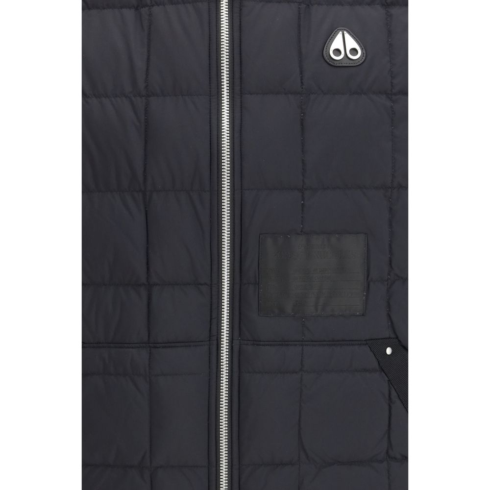 Moose Knuckles Black Nylon Sleeveless Men's Jacket