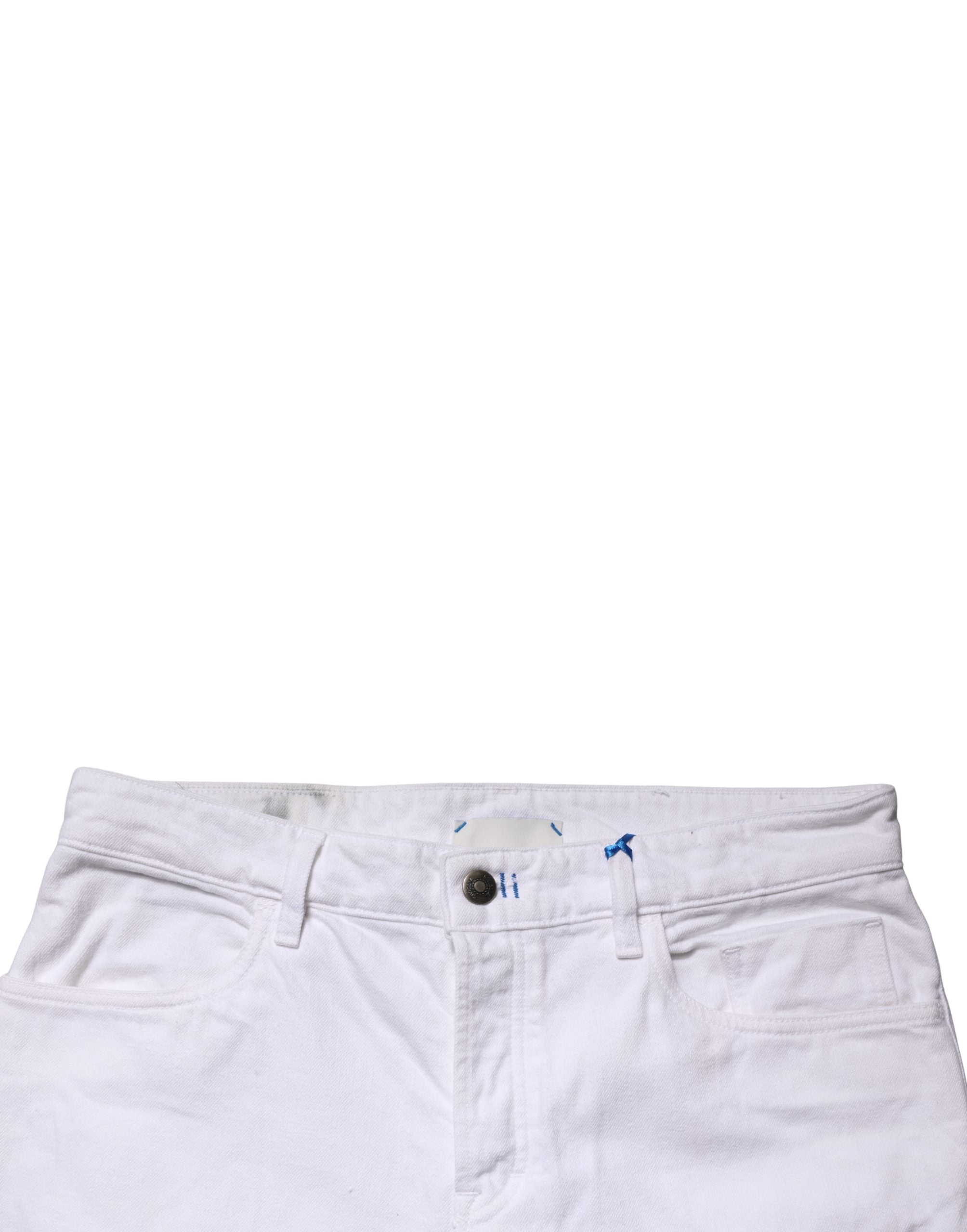 Siviglia White Mid Waist Cotton Skinny Denim Men Trouser Men's Jeans (Pre-Owned)