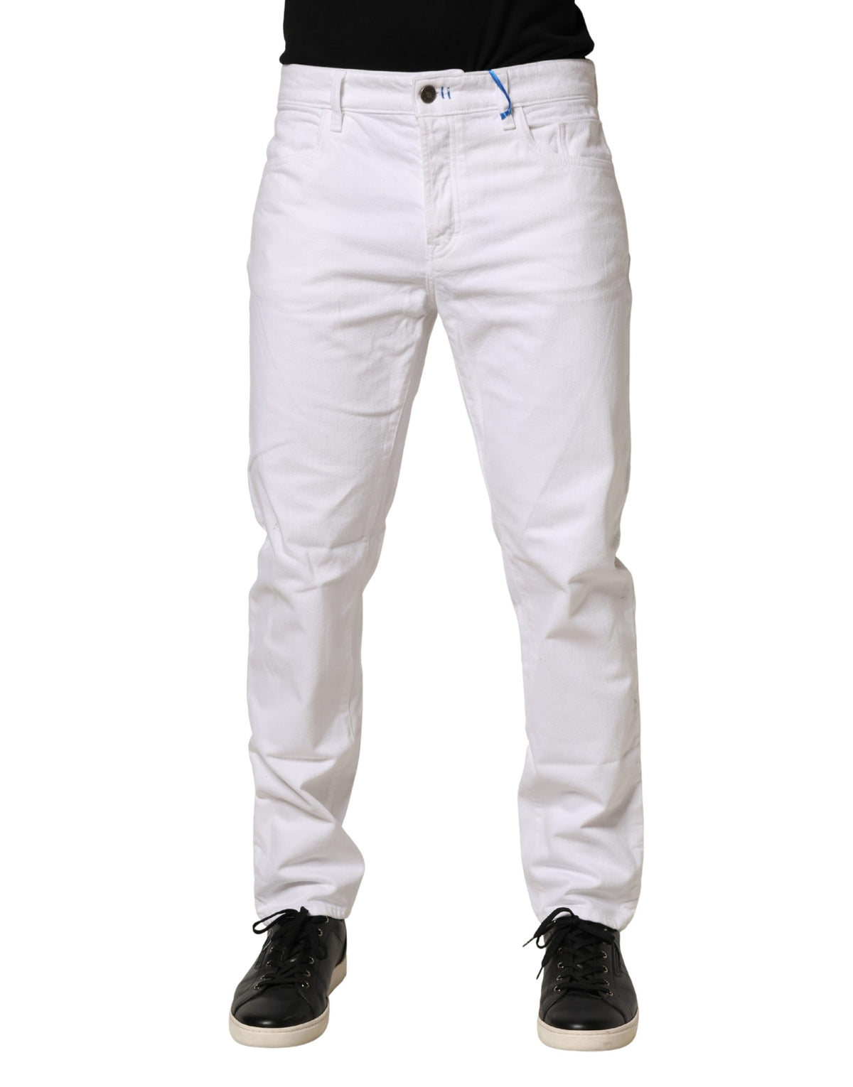 Siviglia White Mid Waist Cotton Skinny Denim Men Trouser Men's Jeans (Pre-Owned)