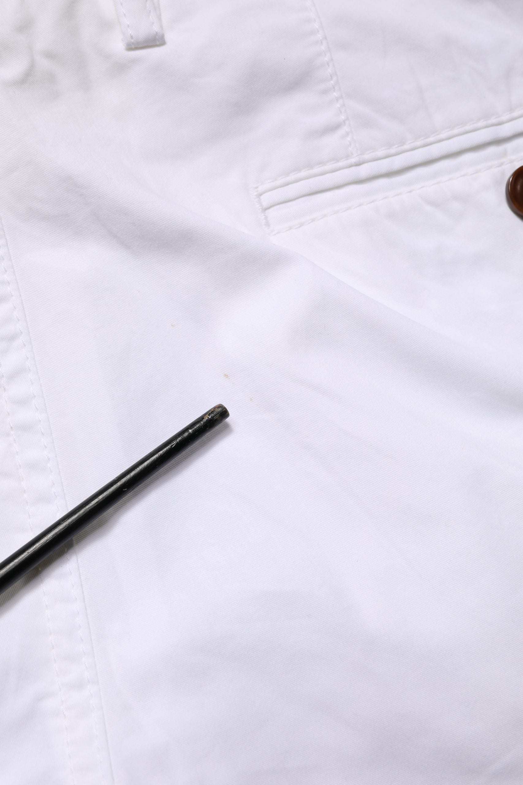 Hugo Boss White Mid Waist Skinny Chino Casual Trouser Men's Pants (Pre-Owned)