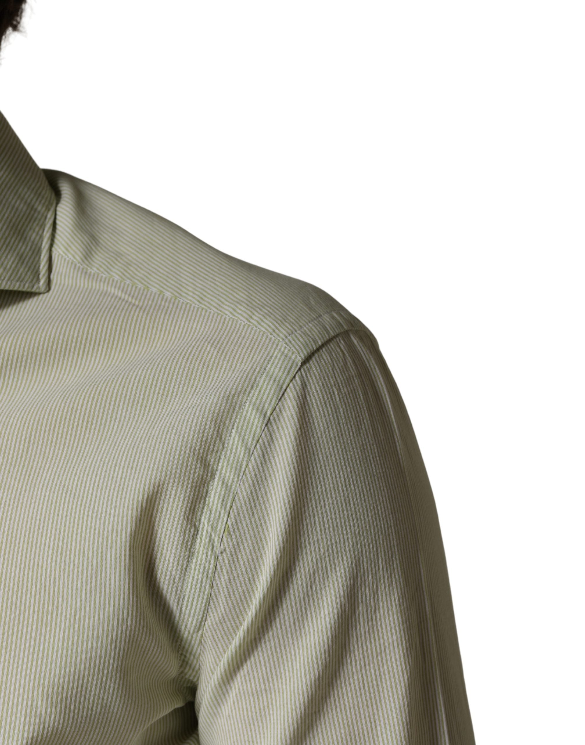 Domenico Tagliente Light Green Long Sleeves Formal Dress Men's Shirt (Pre-Owned)