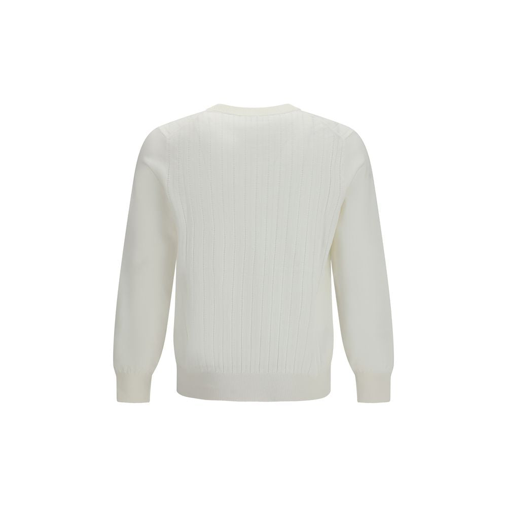 Brunello Cucinelli White Cotton Men's Sweatshirt