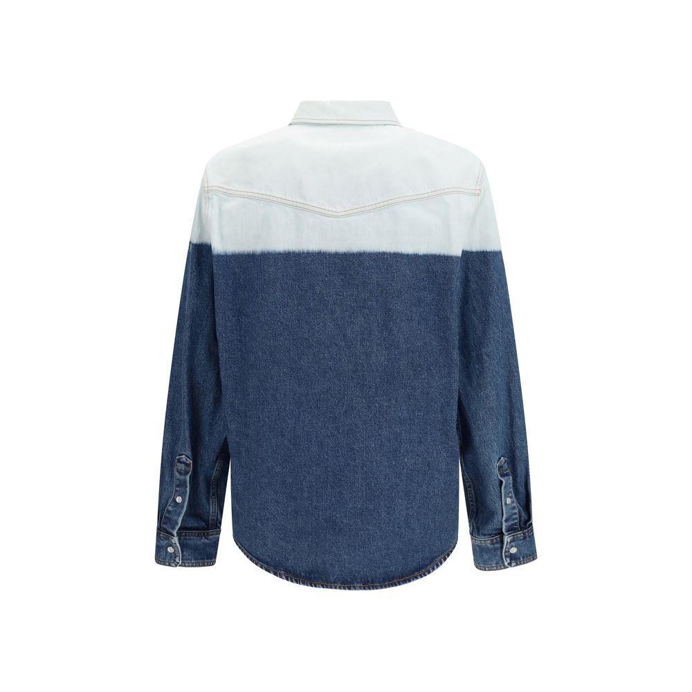 Marni Blue Denim Men's Shirt