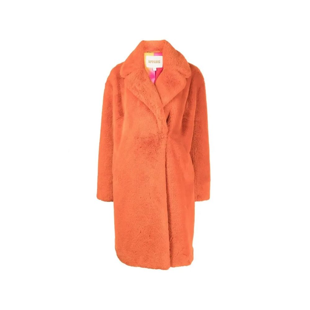 Apparis Orange Faux Fur Women's Coat
